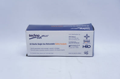 Niraj 6008TR-11 Techno Cut Plus #11 Retractable Safety Scalpels - Box of 10